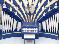 青と白の演奏。