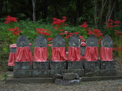 おそろいの紅色
