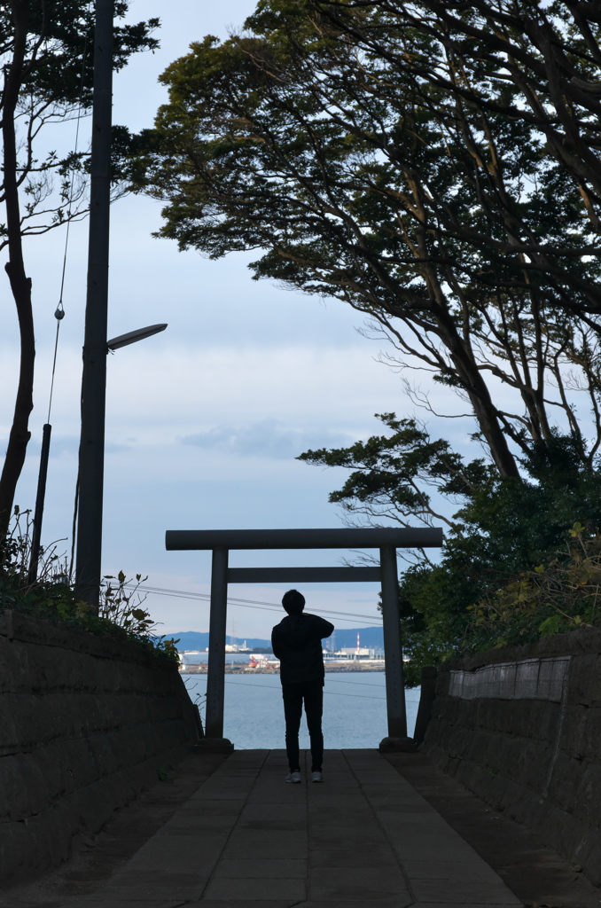 海と参道