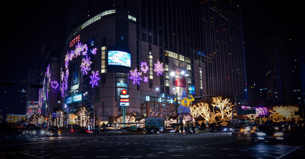 明洞のクリスマス