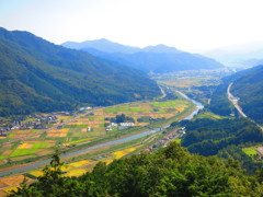 天空の眺め　武田城からの田園風景IMG_2726