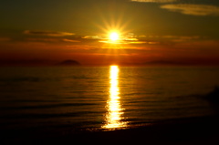 伊予灘の夕日