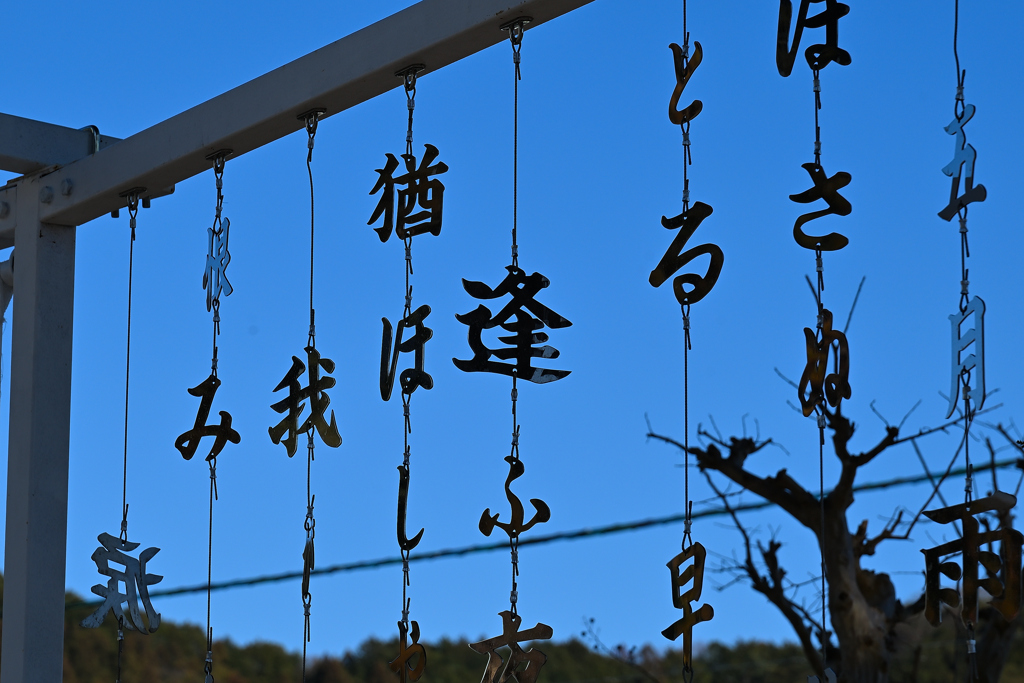 和歌のカーテン