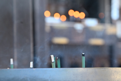 お線香とロウソク