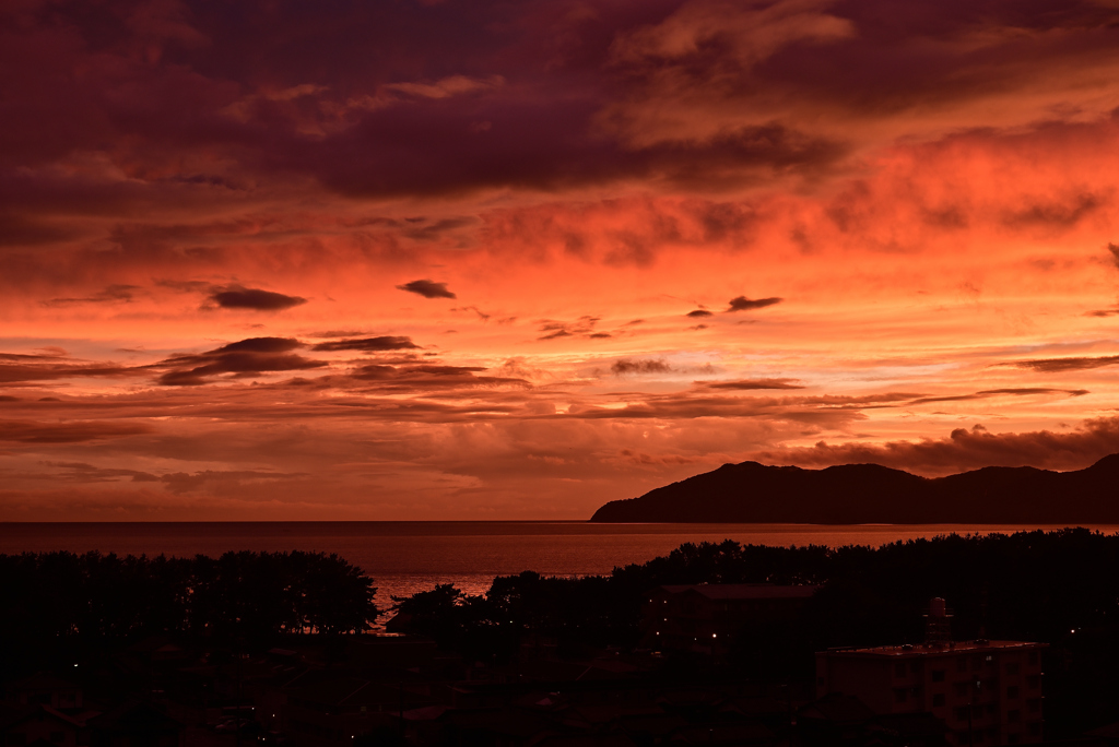 焼ける空