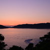 夕暮れの海