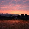 松本の夕焼け