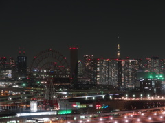 暗い観覧車とスカイツリー１