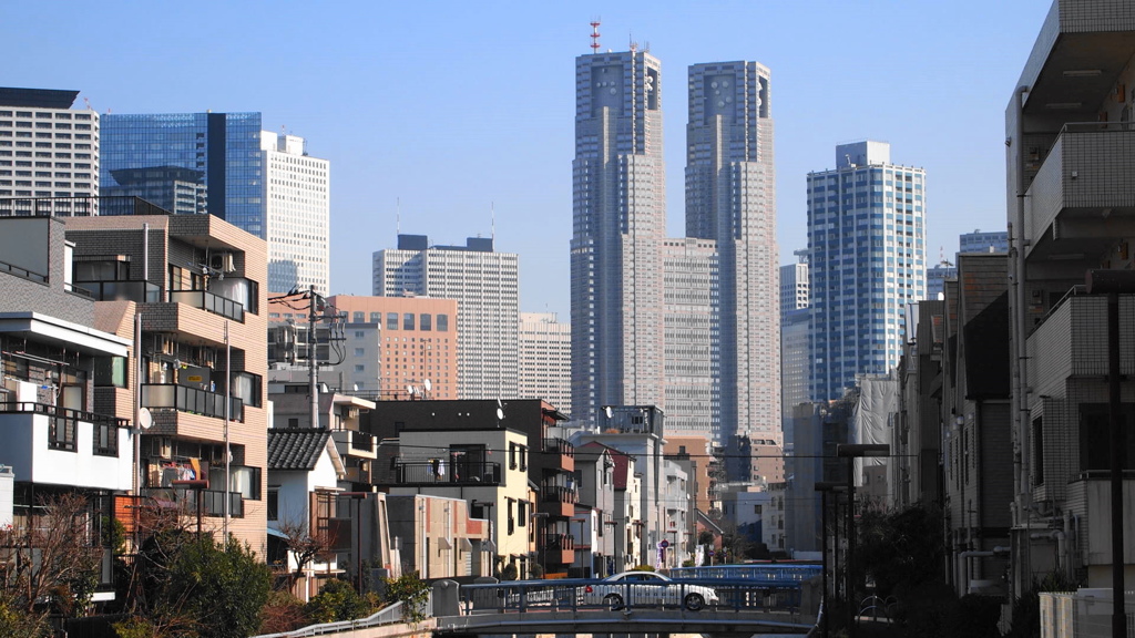 中野区から新宿区を撮影
