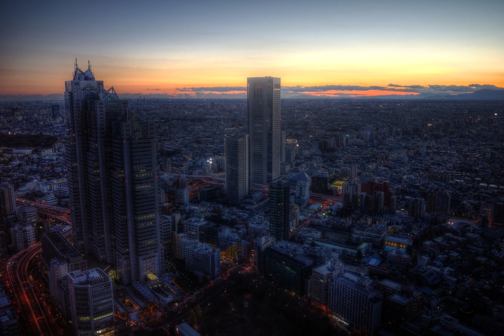 新宿夕景２