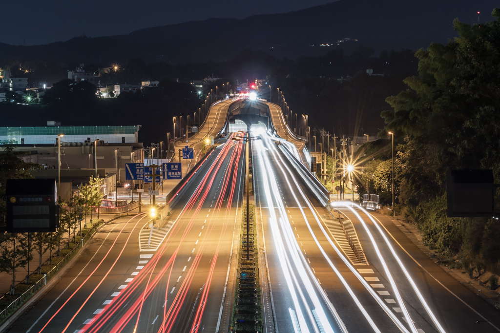 lighting road