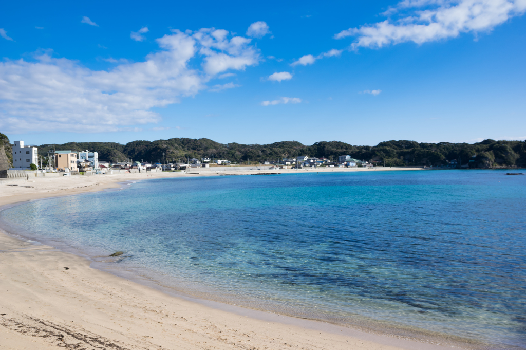 冬の房総で見つけた蒼海