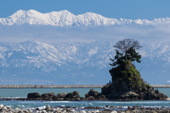 雨晴より立山を望む1
