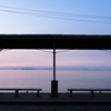 下灘駅の夕暮れ
