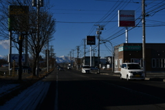 街から観た日高山脈