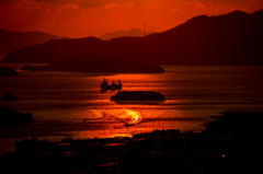 瀬戸内の夕暮れ