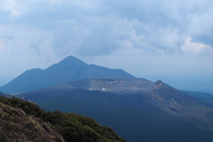 火山の上