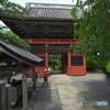 雨引山樂法寺の正門　　d