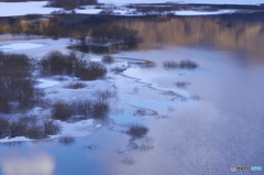 山上湖の冬景色