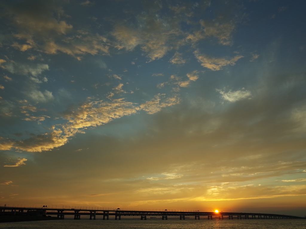 本日の夕空
