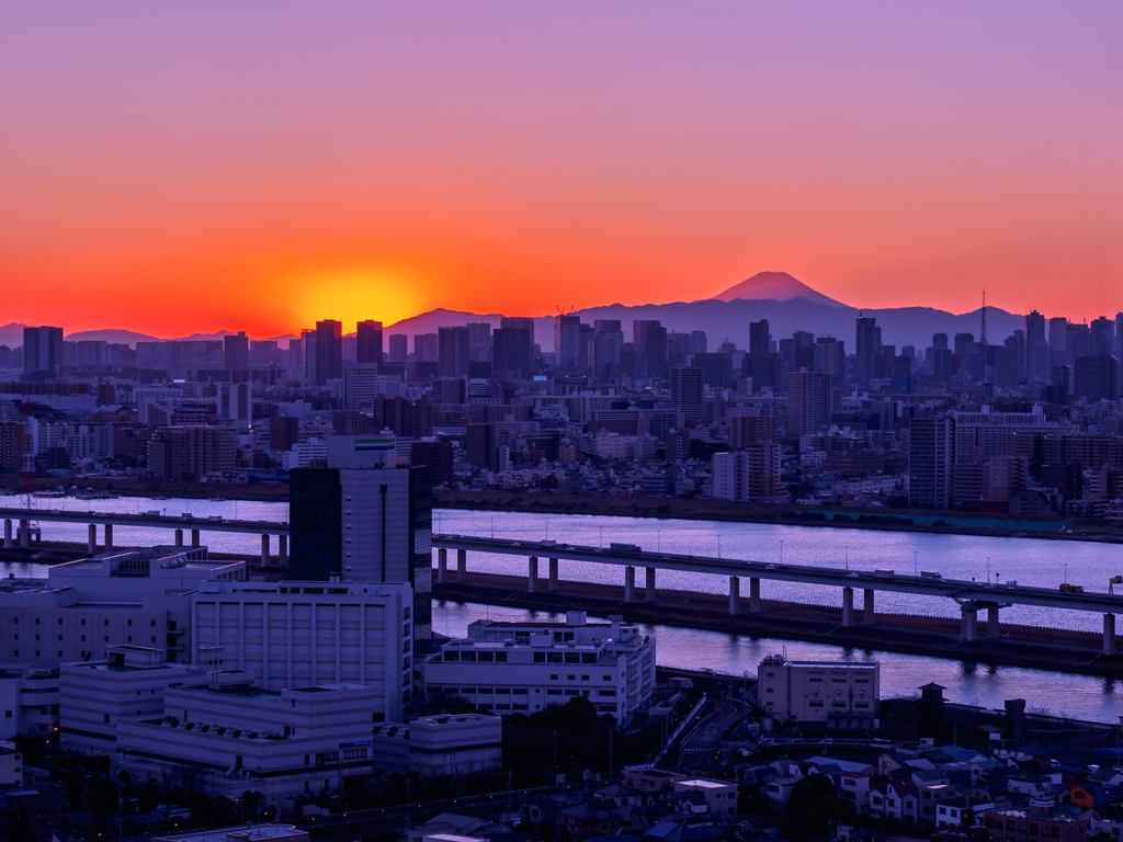 東京の夕暮れ1