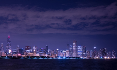 シカゴの夜景