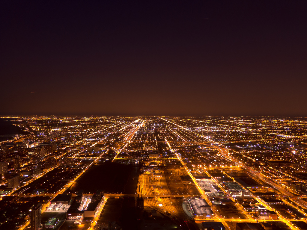 Night View from Willis Tower