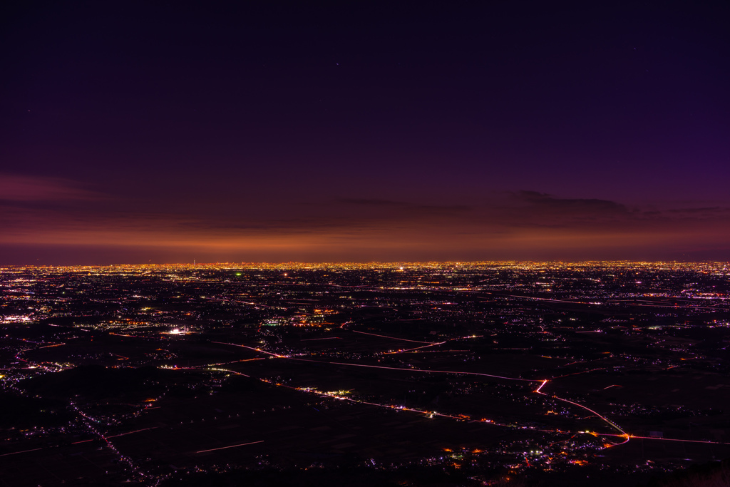 筑波山からの夜景2