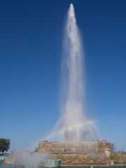 Buckingham Fountain and A Rainbow