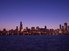 Night View of Chicago 1