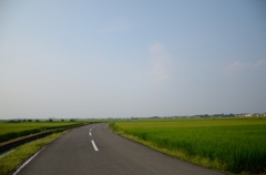 川越市の広域農道にて