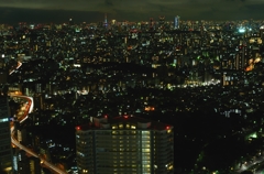 池袋サンシャイン60から見る東京タワー方面