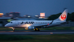 伊丹空港 夕暮れの流し撮り-02