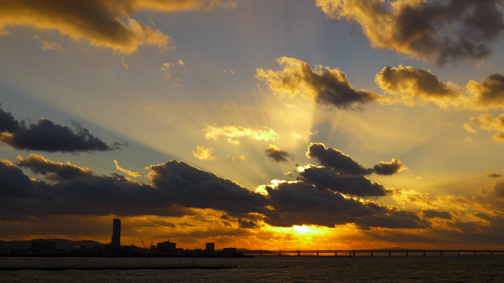 定点観測：夕日