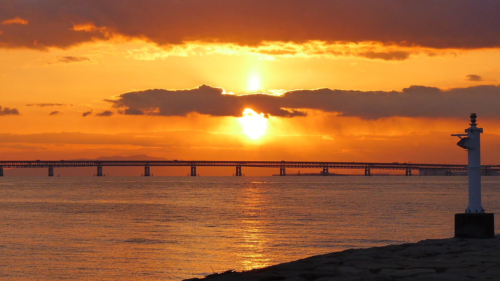 定点観測：夕日