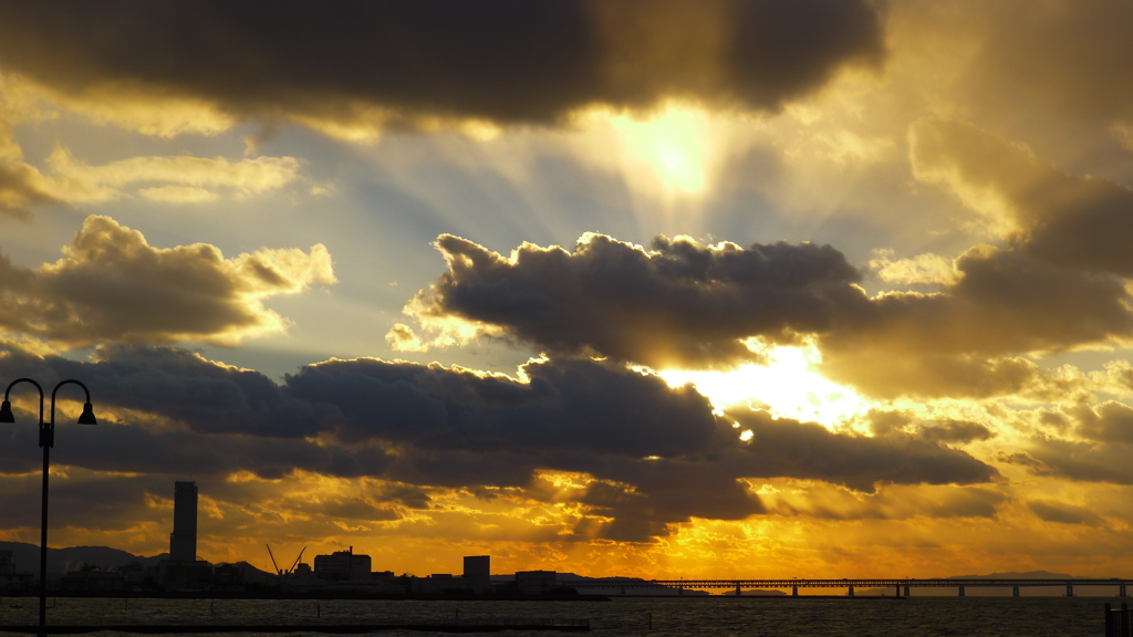 定点観測：夕日