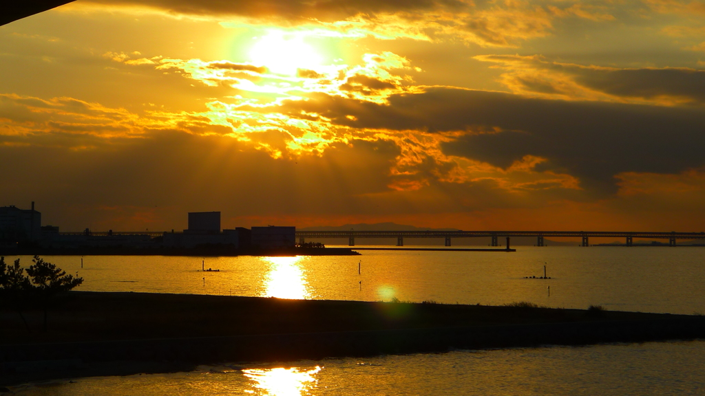 定点観測：夕日