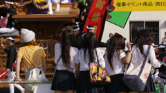 岸和田女子はロングヘアーだった。