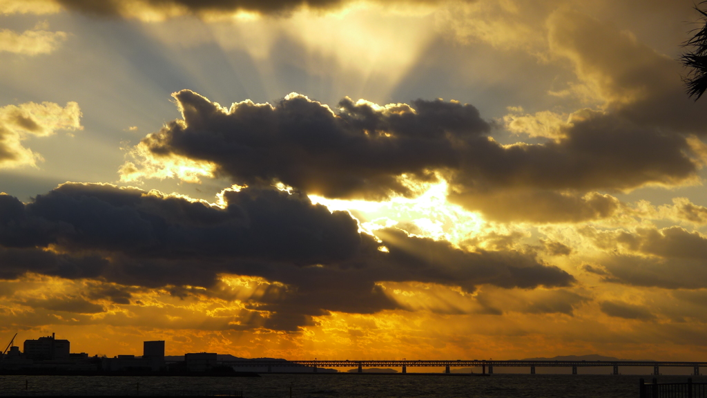 定点観測：夕日