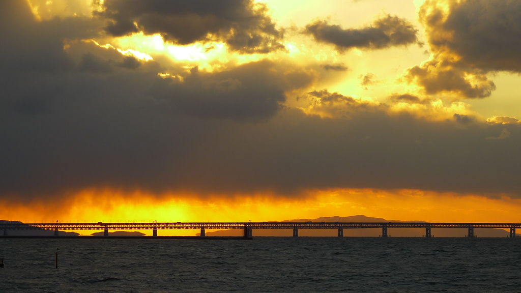 定点観測：夕日