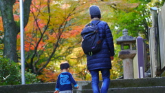 大阪貝塚・水間寺の紅葉