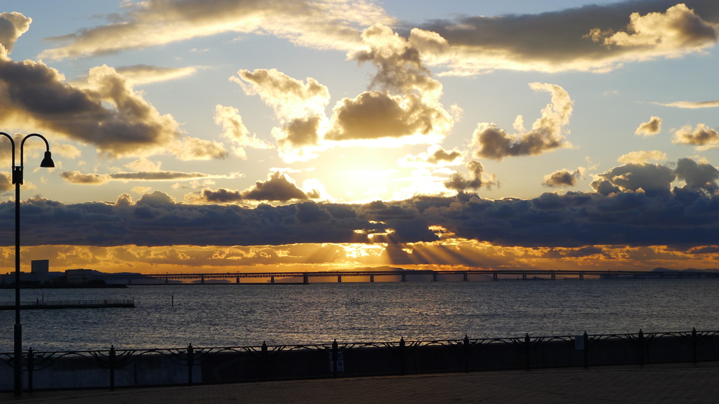 定点観測：夕日