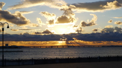 定点観測：夕日