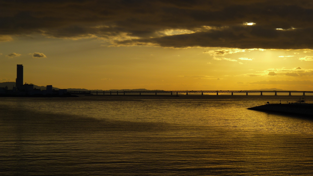 定点観測：夕日