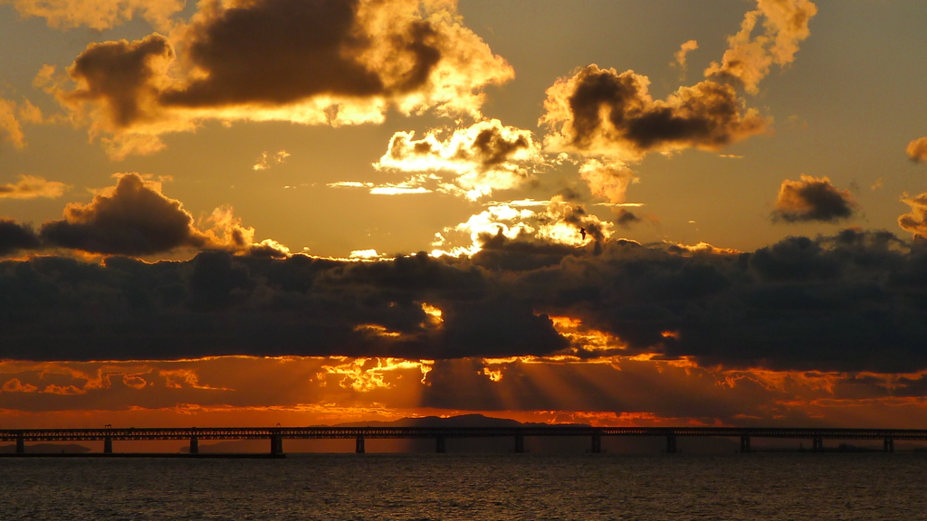 定点観測：夕日
