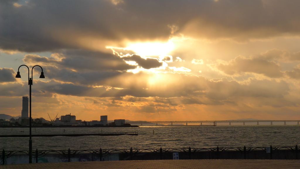定点観測：夕日