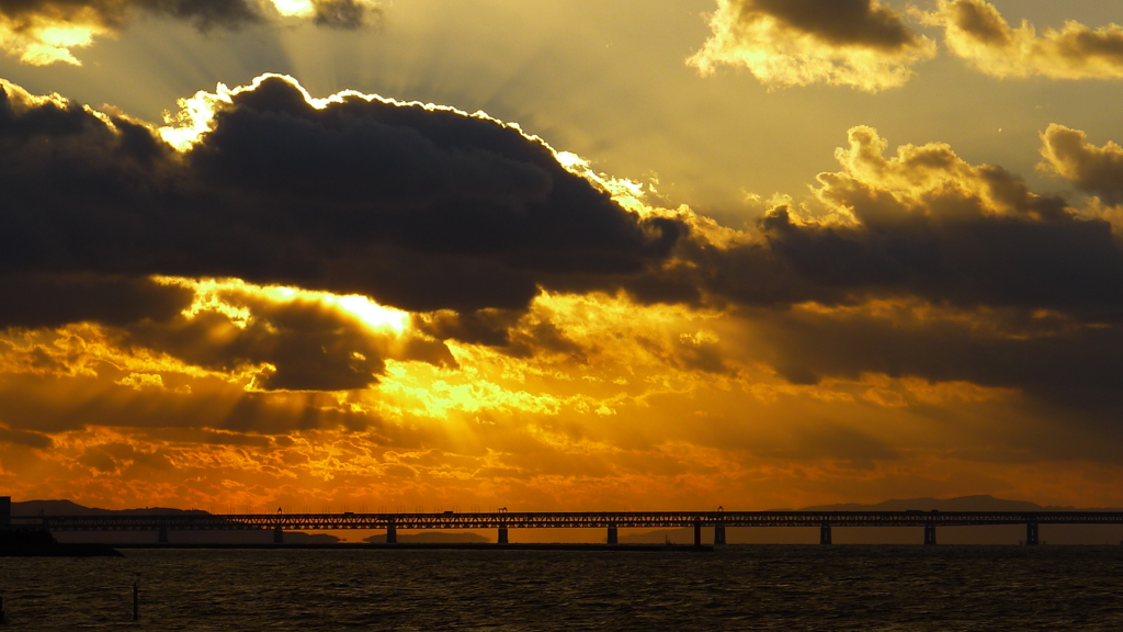 定点観測：夕日