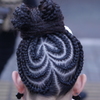 だんじり女子の編みこみヘアー