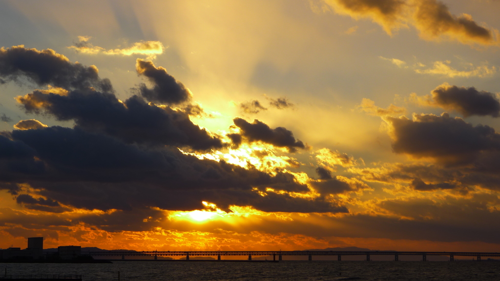 定点観測：夕日