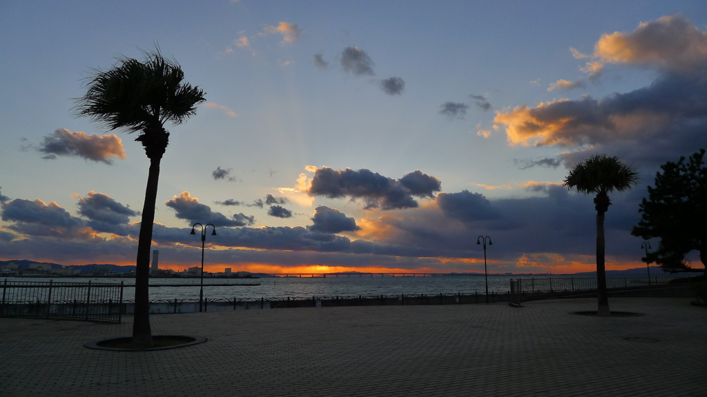 定点観測：夕日